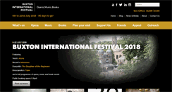 Desktop Screenshot of buxtonfestival.co.uk